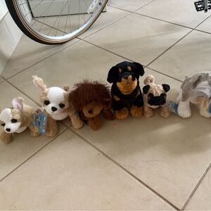 Plush Stuffed Animal Set - Brown, Black, White